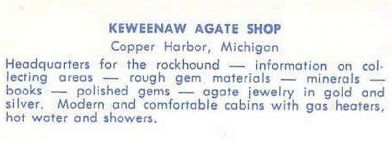 Keweenaw Agate Shop - Vintage Postcard